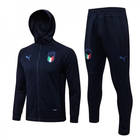 Italië - Hoodie Trainingsjack Pak 2022-23 Blauwe